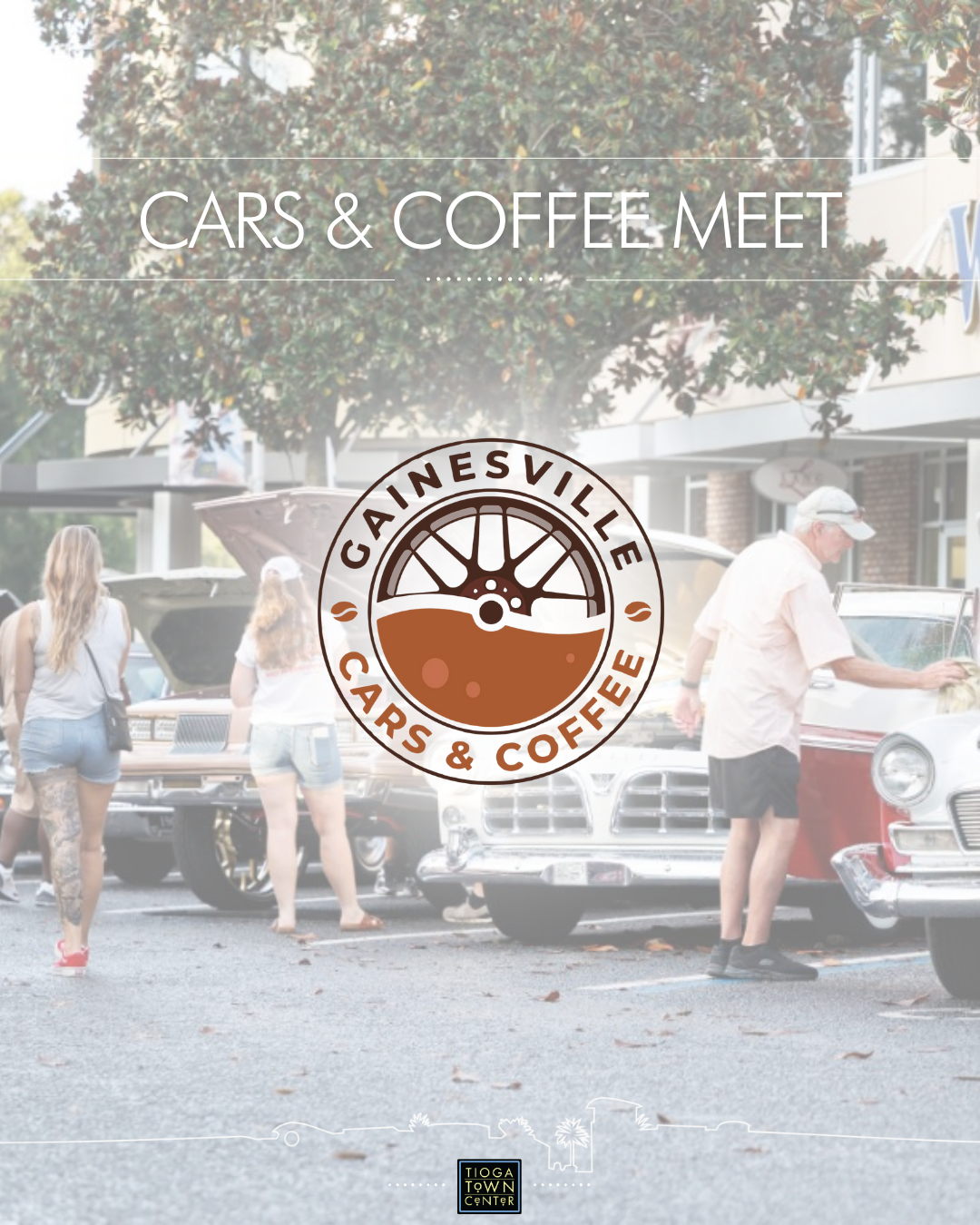 Gainesville Cars and Coffee event image at Tioga Town Center
